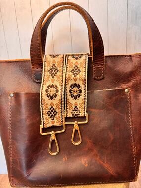 Woven Brown Beige Purse Strap Crossbody Bag Strap NEW! Boho Bag Strap